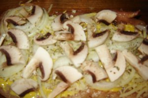 Rulada de curcan si orez cu ciuperci