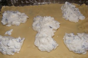 Prajitura cu branza de vaci si stafide