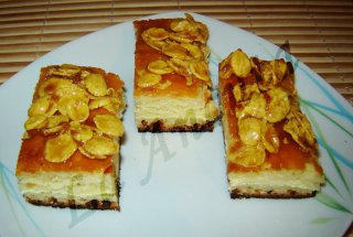 Prajitura crocanta cu branza