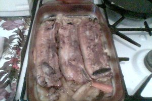 Piept de porc cu legume la cuptor
