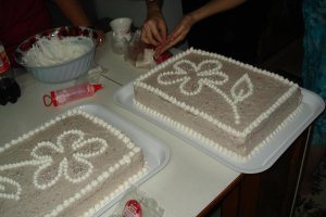 Tort delicios cu banane si ciocolata