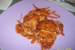 Chiftelute marinate cu legume