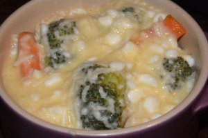 Budinca de broccoli cu morcovi