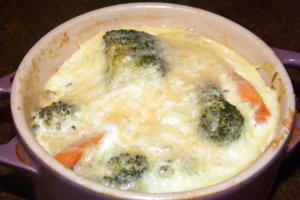 Budinca de broccoli cu morcovi