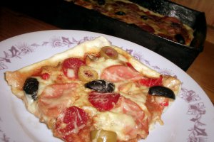 Pizza "Criss" - cu ciuperci si masline
