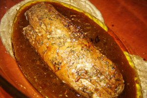 Muschiulet de porc in sos balsamic
