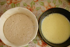 Crizanteme cu ciocolata si gem de corcoduse