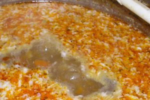 Ciorba de porc cu orez