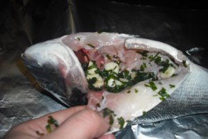 Biban de mare la cuptor