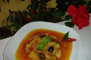 Pui curry cu aroma de scortisoara