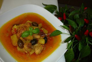 Pui curry cu aroma de scortisoara