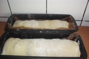 Cozonac pufos Ionix cu rahat şi cremă de nuci