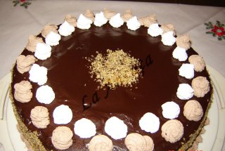 Tort cu ciocolata si nuca  ~nr. 100~