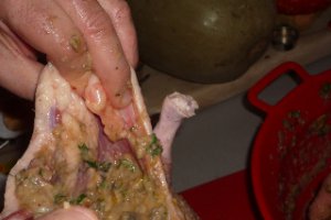Rata umpluta cu sos de portocale