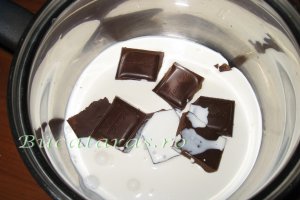 Duet de mere si banane cu crema de ciocolata