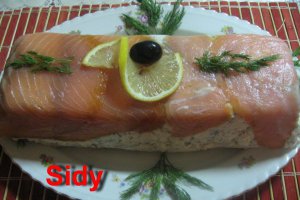 Terina de branza cu somon