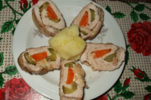 Rulade piept pui cu muraturi