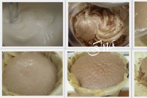 Tort cu frisca si ciocolata