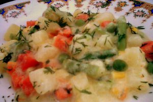 Legume in sos de smantana