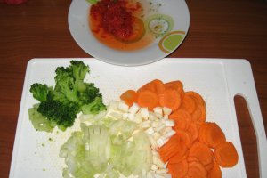 Pilaf cu legume si pui