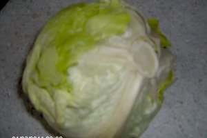 Eisbergsalat cu legume,telemea si somon in sos de mozzarella