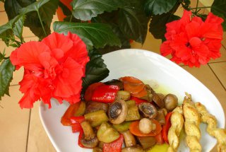 Legume sotate cu soia si curry