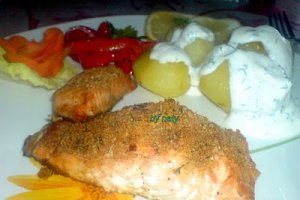 Somon in crusta aromata