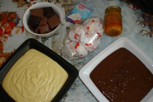 Tort in doua culori