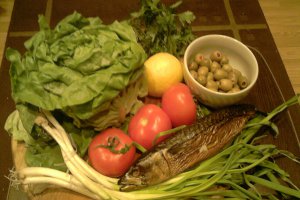 Salata de macrou afumat