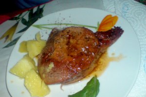 Friptura de porc cu miere