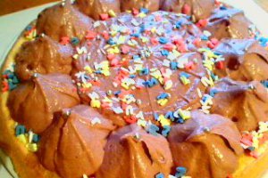 Tortulet cu crema de ciocolata