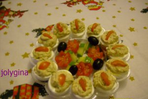 Oua umplute cu ciupercute