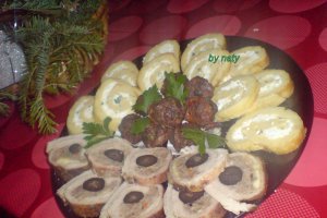 Rulada aperitiv cu carne de porc