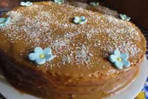 Tort de vanilie cu ciocolata