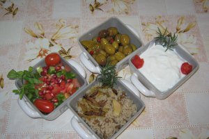 "Mujadara" - Orez cu linte- specific tarilor arabe