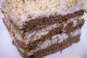 Prajitura cu miere, nuca si cacao