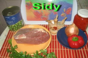 Vitel cu mazare verde