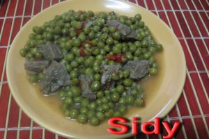 Vitel cu mazare verde