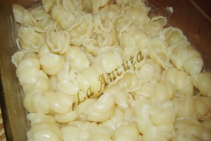 Budinca de paste cu lapte si cascaval