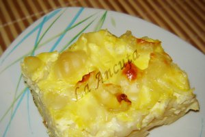 Budinca de paste cu lapte si cascaval