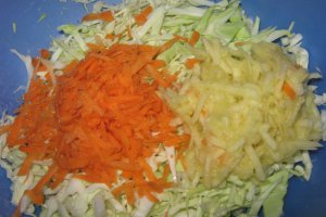 Salata de varza cu mar verde si morcov