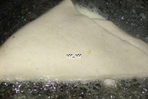 Trigoane cu branza de vaci si stafide, prajite