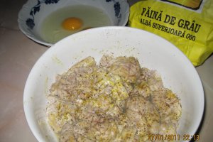 Creier de porc pane