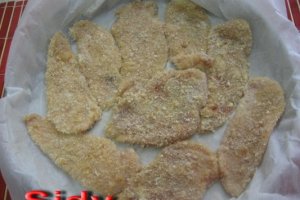 Snitel din piept de pui, copt