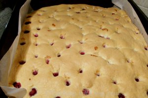 Pandispan cu visine congelate, reteta delicioasa si usor de preparat