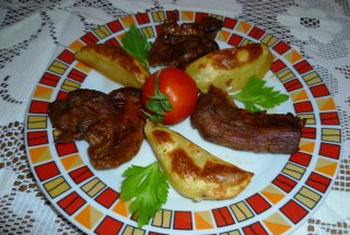 Pulpa de curcan la cuptor