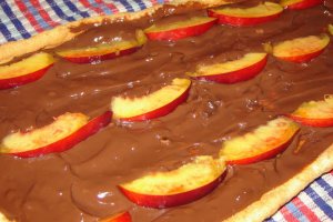 Rulada cu budinca si nectarine