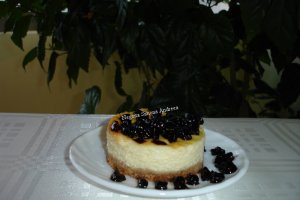 Cheesecake cu dulceata de afine