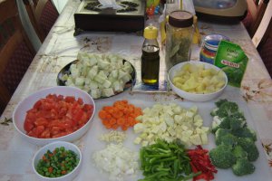 Ghiveci de legume cu carne de vita-“Munazaleh”