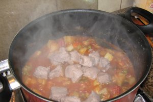 Ghiveci de legume cu carne de vita-“Munazaleh”